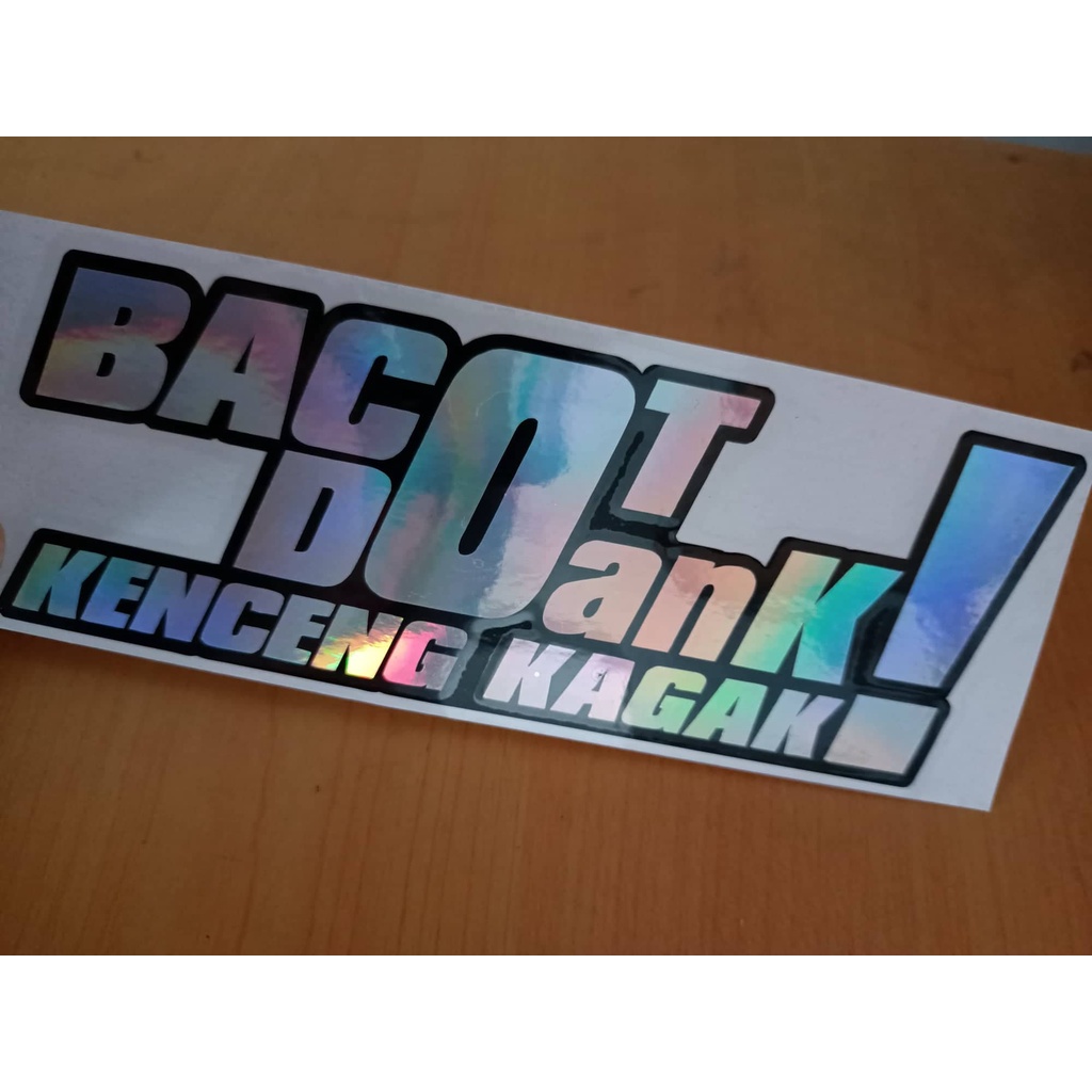 Jual STIKER STICKER CUTTING VIRAL BACOT DOANG KEREN MANTAB MURAH