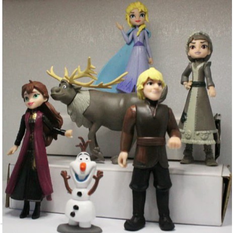 Jual Frozen 2 Action Figure Set Elsa Anna Topper Kue | Shopee Indonesia