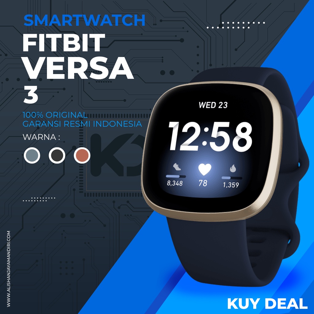 Jual FITBIT VERSA SMART WATCH HEALTH TRACKER GARANSI RESMI