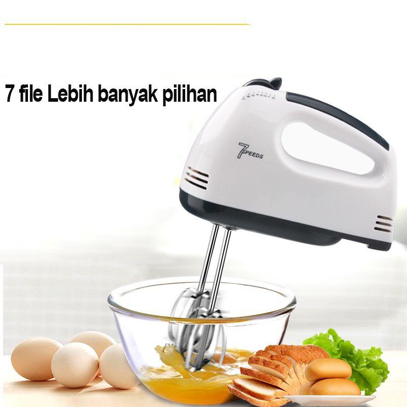 Jual Hand Mixer Electric 7 Speed Free 4 Pengaduk Mixer Tangan