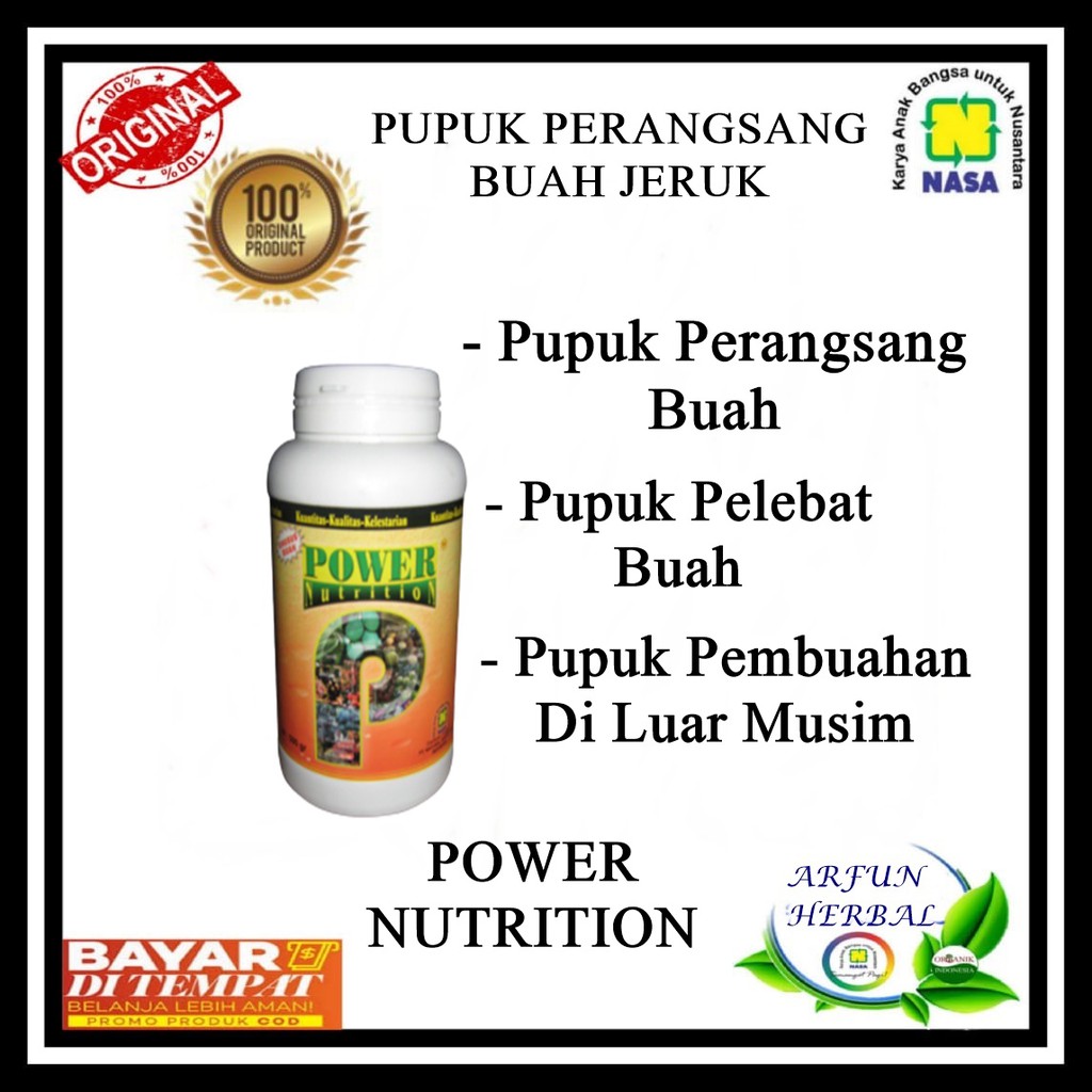 Jual Power Nutrition Nasa Gr Pupuk Khusus Perangsang Buah Pupuk Pelebat Buah Shopee