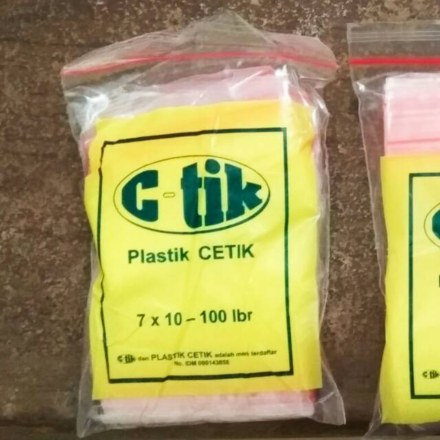 Jual Plastik klip cetik merk C-Tik uk. 7x10 cm | Shopee Indonesia