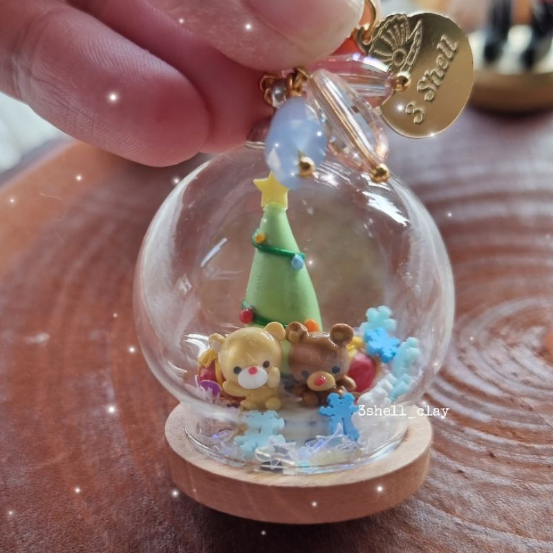 Snow globe clearance keychain