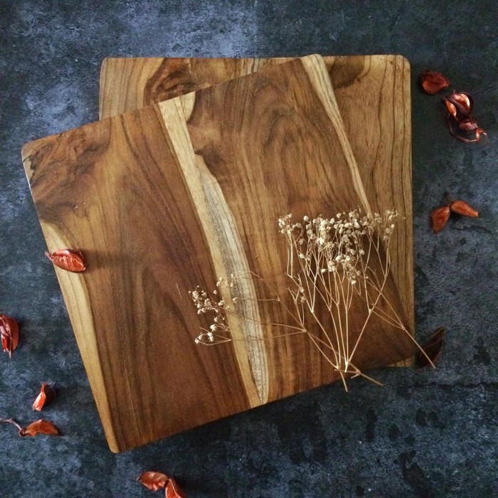 Jual pastry board Talenan kayu jati 60x60x3 custom | Shopee Indonesia