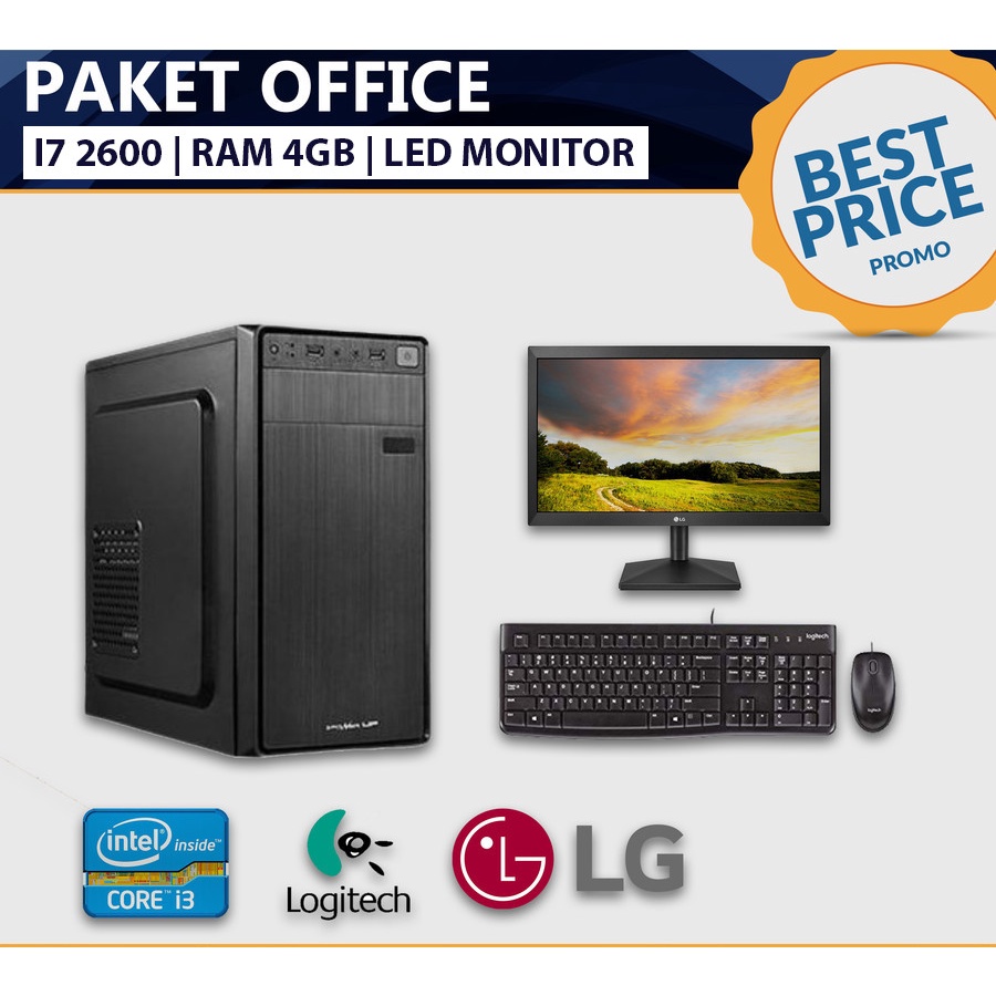 Jual PC Rakitan Intel i7 2600 3.4Ghz Lengkap Monitor LG ( GARANSI RESMI ...