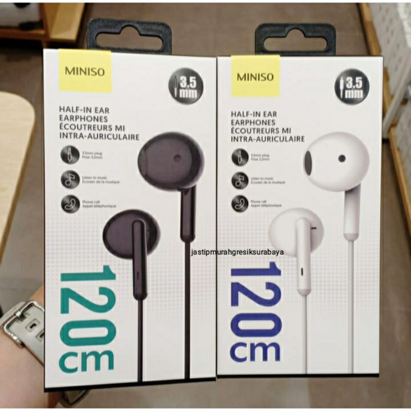 Jual HALF IN EAR EARPHONES MINISO HEADSET MINISO Shopee Indonesia