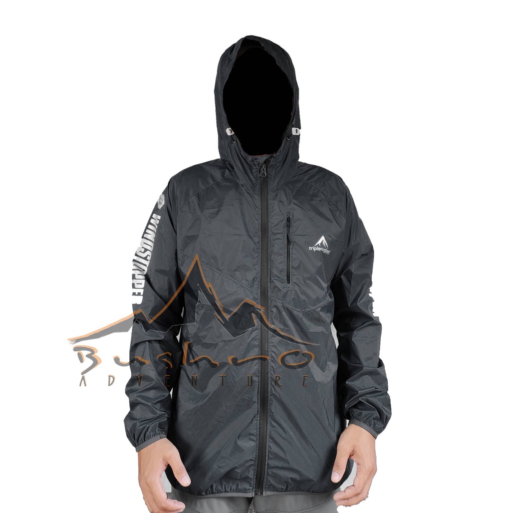 Jual Ultralight Packable Jacket Triple Outdoor Jaket Running Parasut