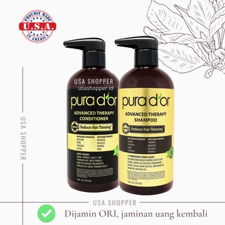 Jual PURA D'OR D OR Advanced Therapy Shampoo Conditioner Volume Hair 473ML  Purador Pura Dor di Seller Rich Rabbit - Duri Kepa, Kota Jakarta Barat