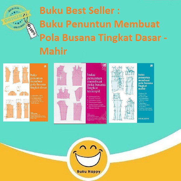 Jual Buku Belajar Menjahit Buku Membuat Pola Busana Tingkat Dasar Terampil Dan Mahir By 9422