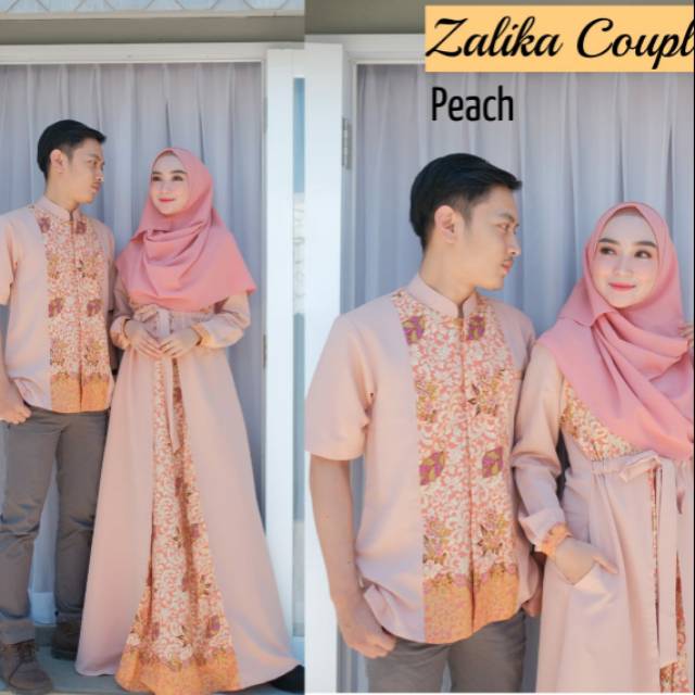 Jual BAJU COUPLE ZALIKA COUPLE WARNA PEACH | Shopee Indonesia
