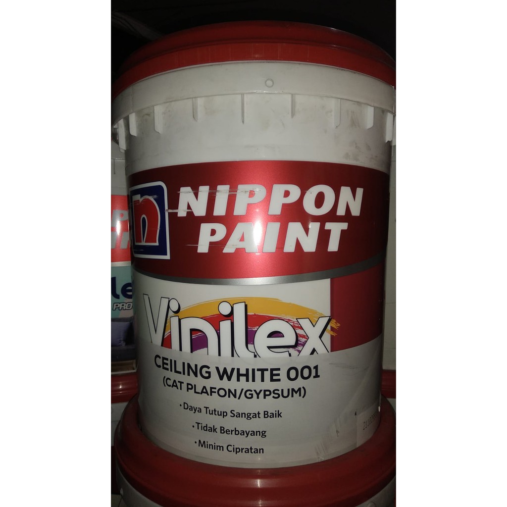 Jual Cat Plafon Vinilex Ceiling 001 White 25 Kg Shopee Indonesia 8849