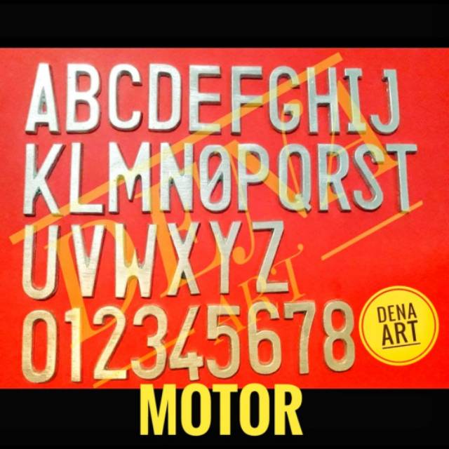 Jual Paket Motor + Logo Cetakan Plat Nomor | Shopee Indonesia