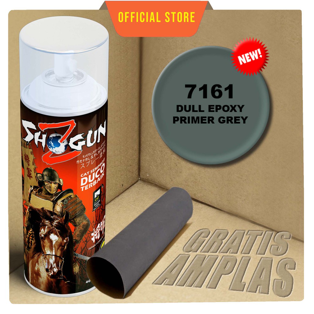 Jual Cat Semprot Dull Epoxy Primer Grey 7161 Shogun Z - Warna Dasar ...