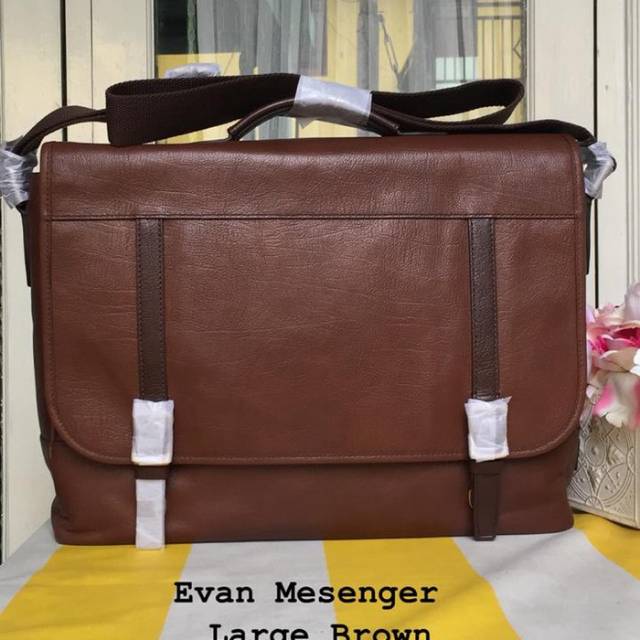 TAS FOSSIL EVAN MESSENGER BROWN ORIGINAL