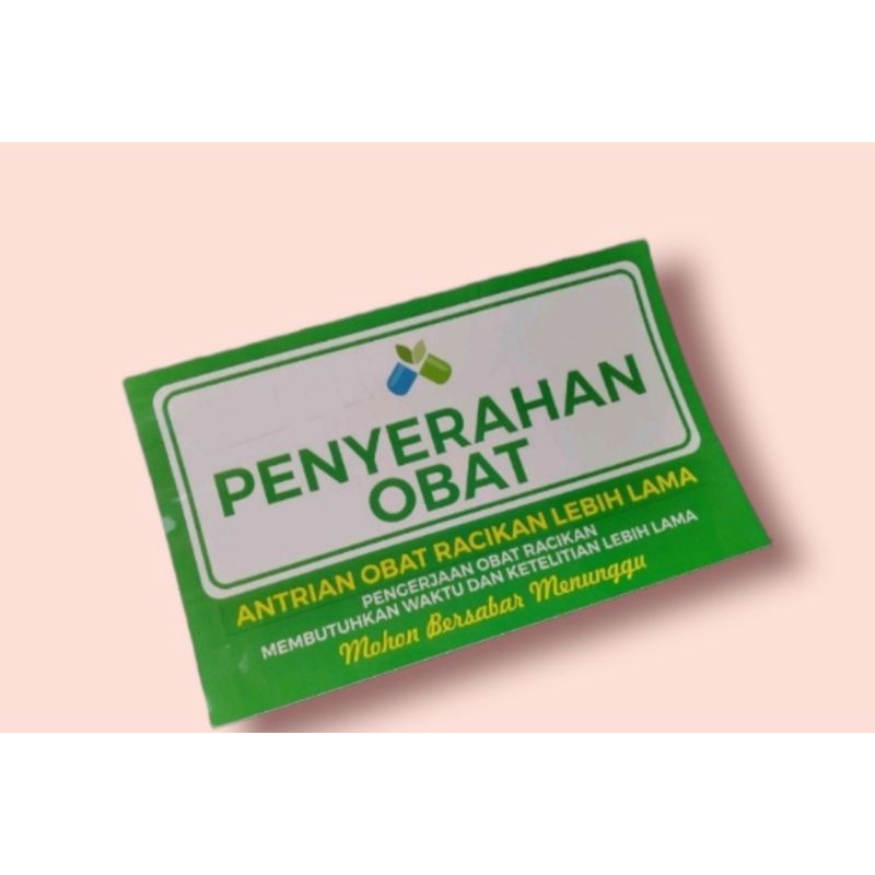 Jual Stiker Penerimaan Resep Penyerahan Obat Konsultasi Obat Konsultasi Apoteker Stiker