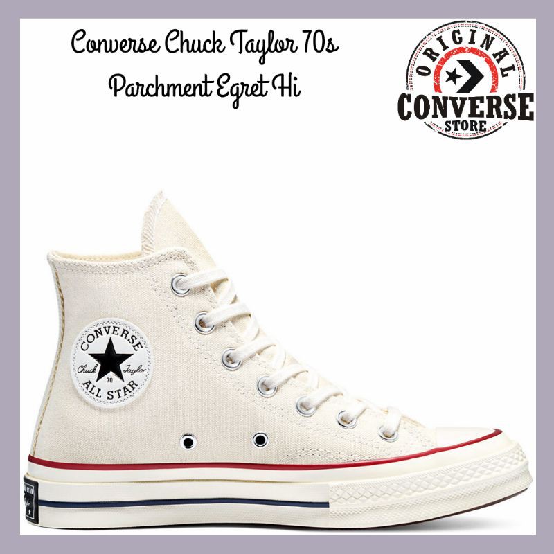 ORIGINAL CONVERSE CHUCK TAYLOR 70s PARCHMENT EGRET Hi 162053C UNISEX