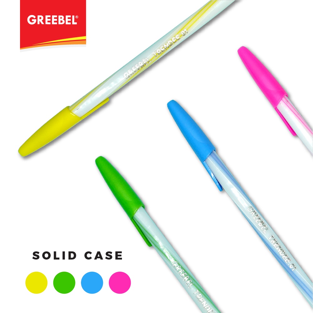 Jual Bolpen Greebel Ballpen Trendee Hitam Pcs Shopee Indonesia