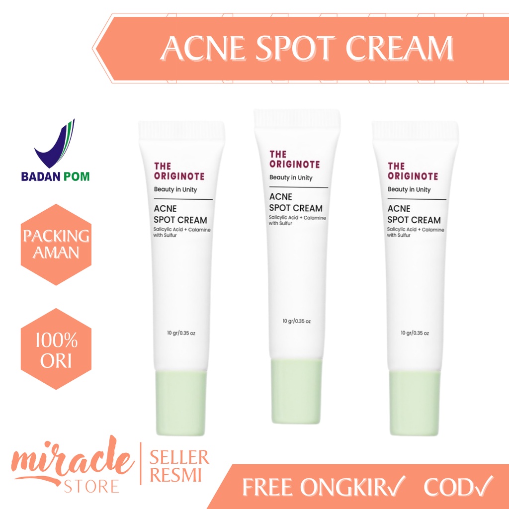 Jual READY! THE ORIGINOTE ACNE SPOT CREAM 10GR BPOM ACNE SPOT TREATMENT