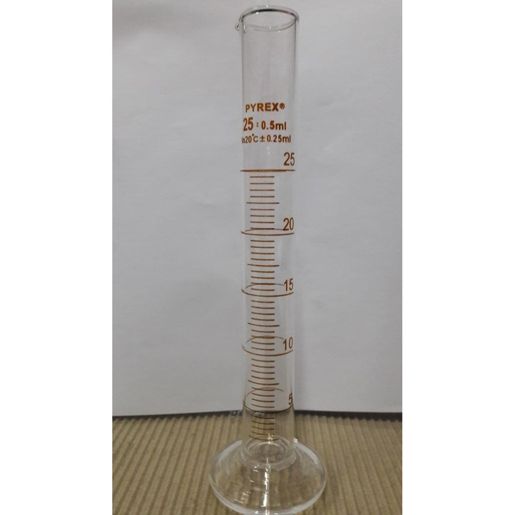 Jual Measuring Cylinder Gelas Ukur 25ml Pyrex Shopee Indonesia 8416