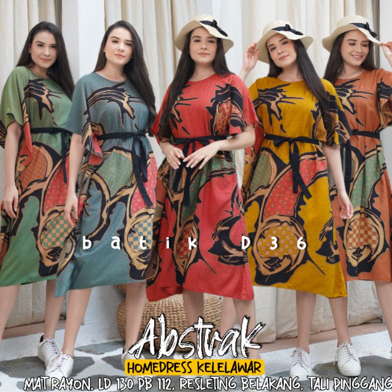 Jual (Semerbak) Daster rayon wanita kekinian murah premium motif