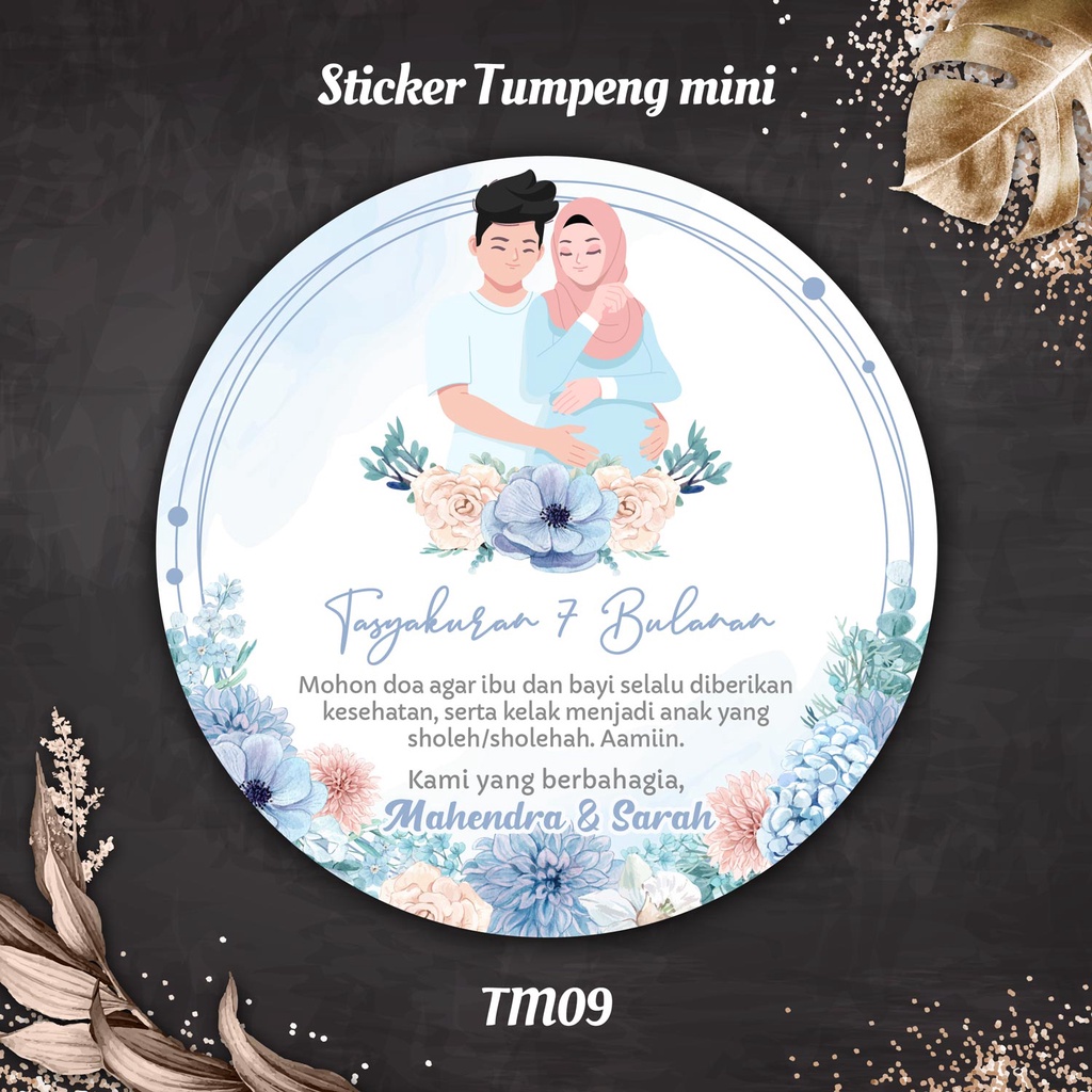 Jual Sticker Tumpeng Mini Stiker Tasyakuran Syukuran Bulan Kehamilan Pernikahan Wafat Mohon