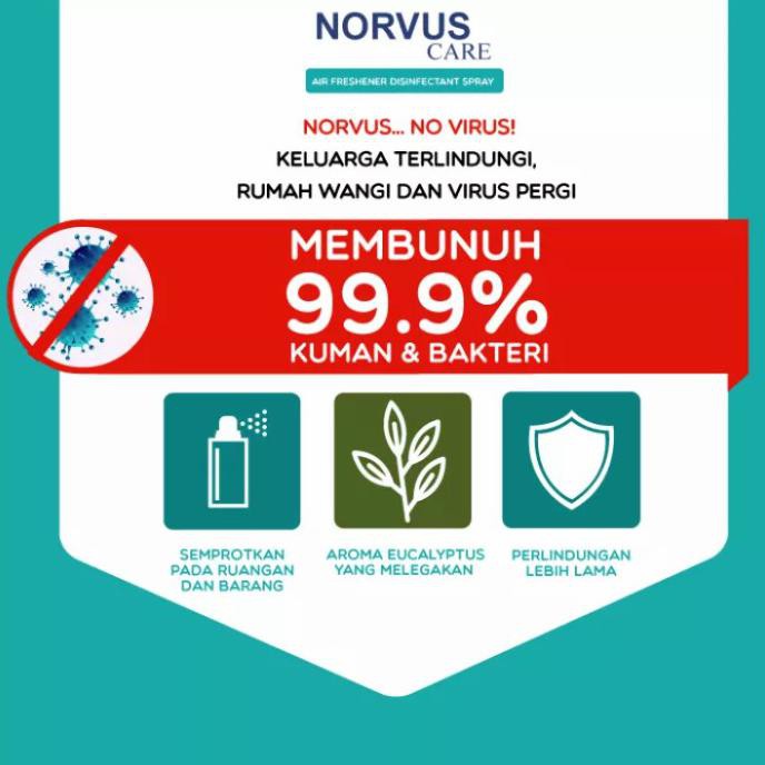 Jual Produk Terbaik] Norvus Air Disinfectant Spray Aerosol 550Ml