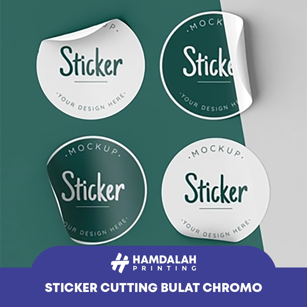 Jual CETAK STIKER CROMO / LABEL BULAT LABEL NAMA LABEL MAKANAN TOPLES ...