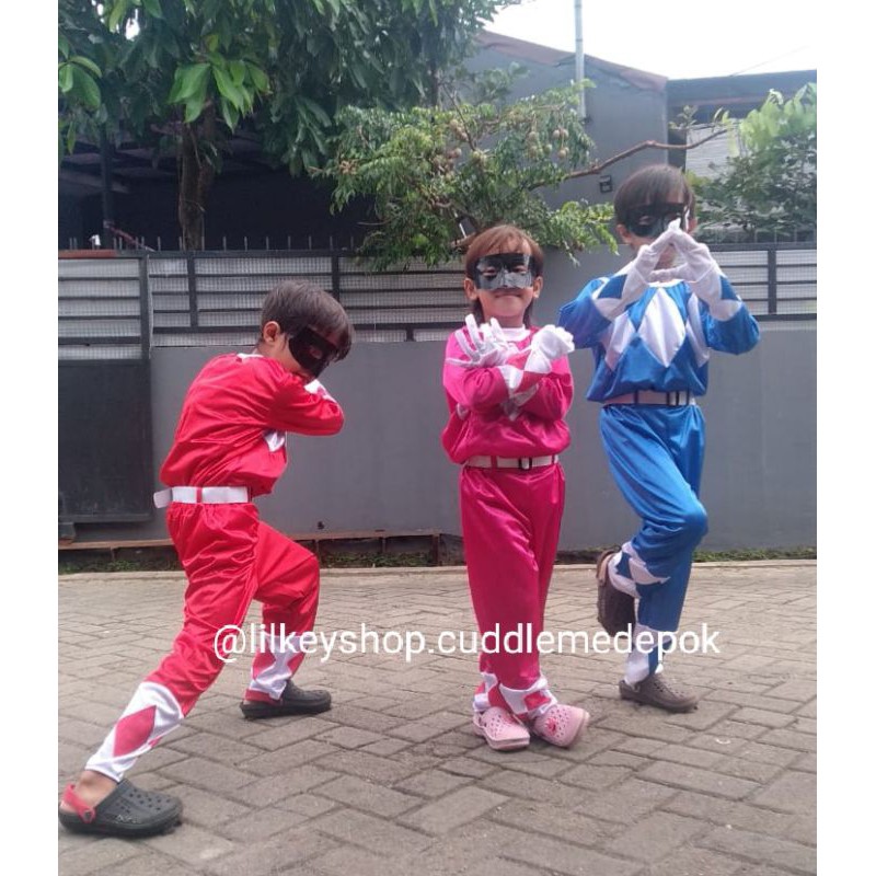 Jual termurah!!! Kostum anak Super Hero power ranger usia 3 - 10 thn ...
