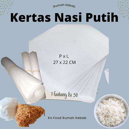 Jual Kertas Nasi Fried Chicken Gulung Isi Lembar Shopee Indonesia