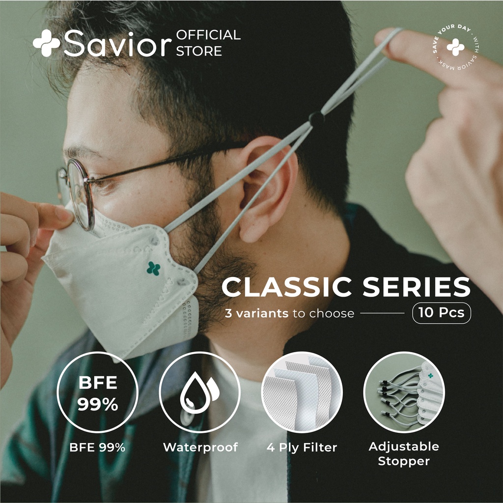 Jual Masker Medis - Savior Classic Series KF94 - 1 Box (10Pcs) | Shopee ...