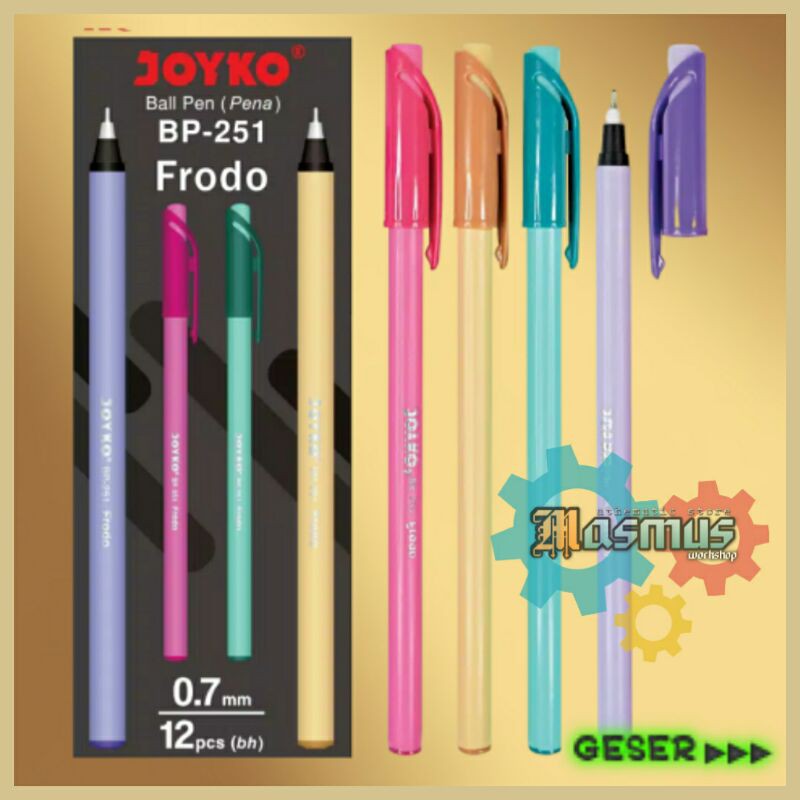 Jual Pulpen Joyko Bp Pen Joyko Frodo Ball Pen Joyko Warna Tinta Hitam Pcs Frodo Shopee