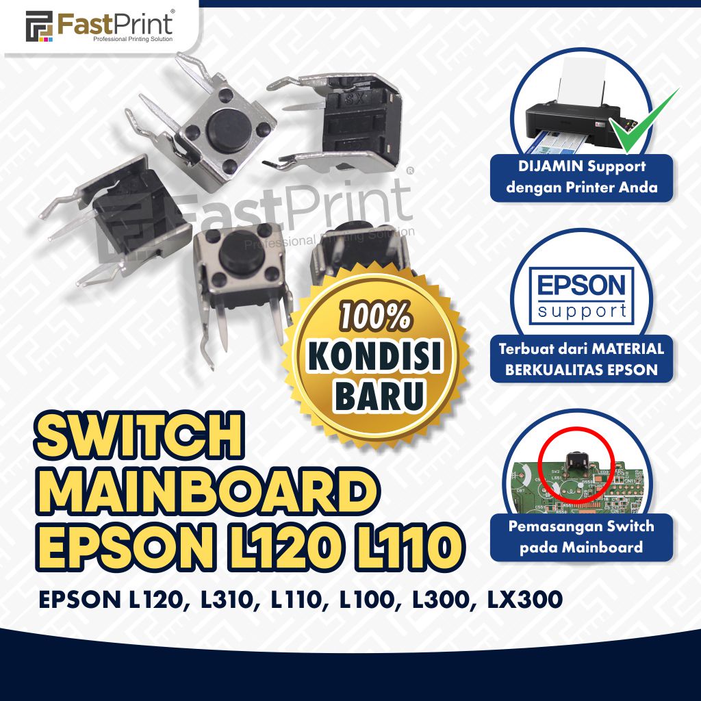 Jual Switch Mainboard Epson Tombol Power L L L L L Lx