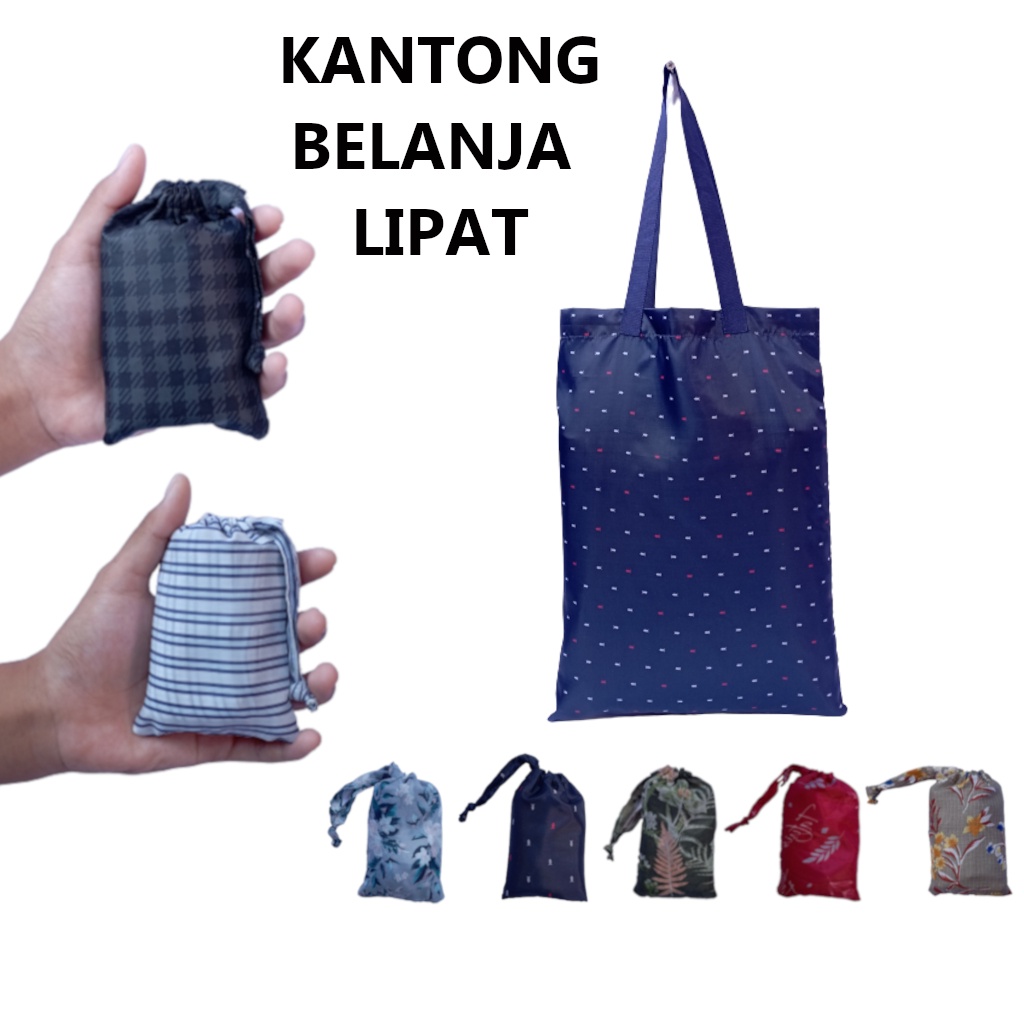 Jual Eco Bag / Shopping Bag / Tas Belanja Lipat Reusable / Tas Lipat
