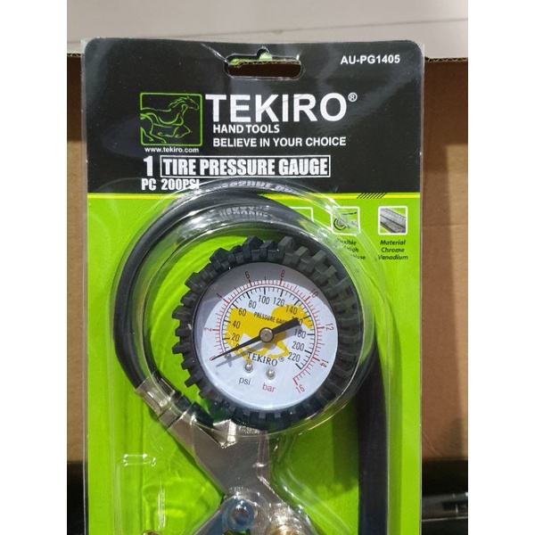 Jual TIRE PRESSURE GAUGE TEKIRO INFLATOR 3 IN 1 TEKIRO ALAT ISI ANGIN