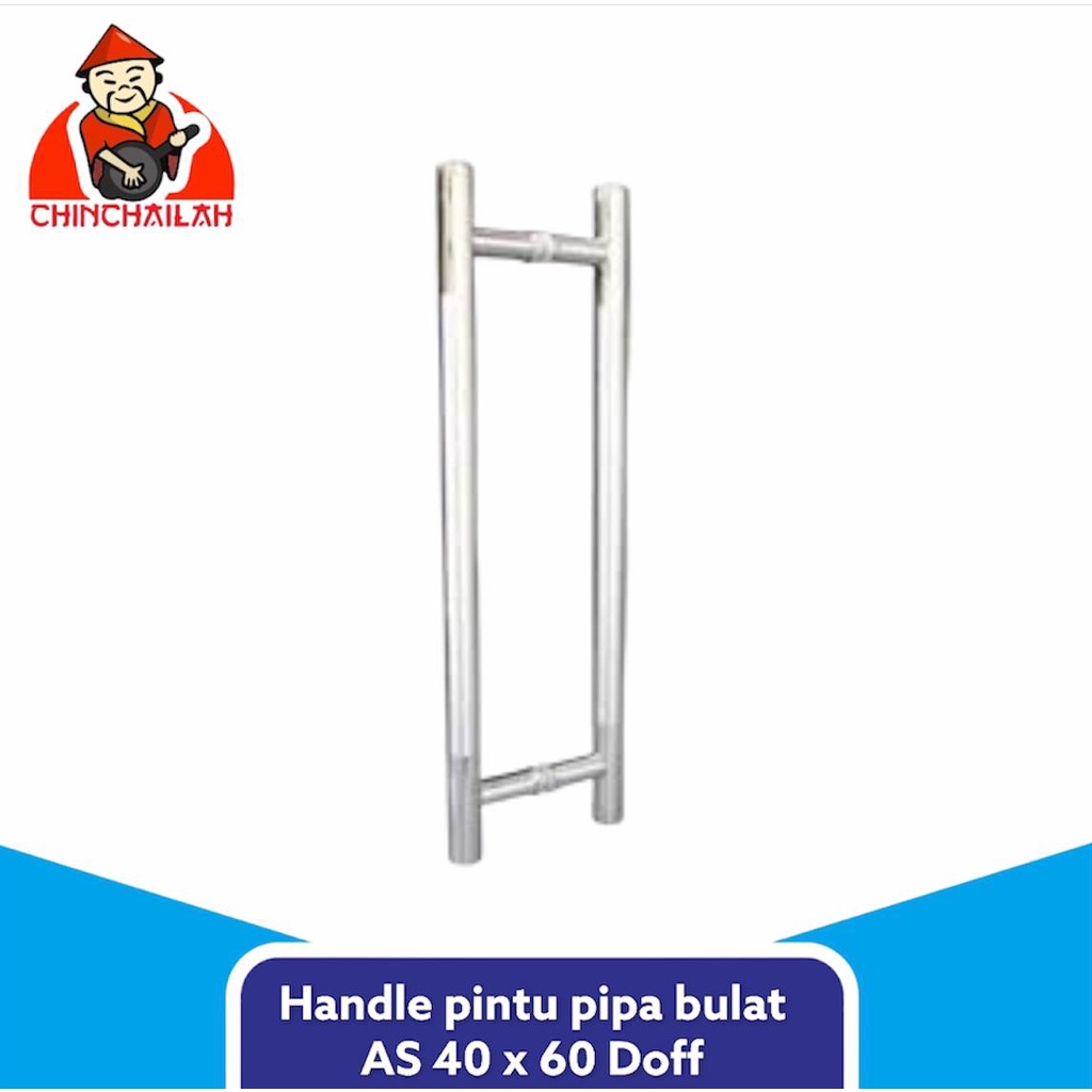 Jual Handel Pintu Stainless AS 40 x 60 ST Pull Handle H Pipa Bulat ...