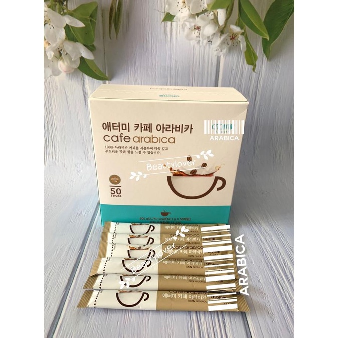 Jual Sale Coffee Arabica Korea 1 kotak isi 50 sachets /KOPI RUBE/KOPI KAPAL API/KOPI SLB/KOPI