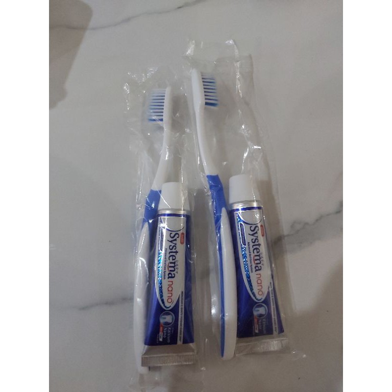 Jual systema nano toothpaste and toothbrush set Shopee Indonesia