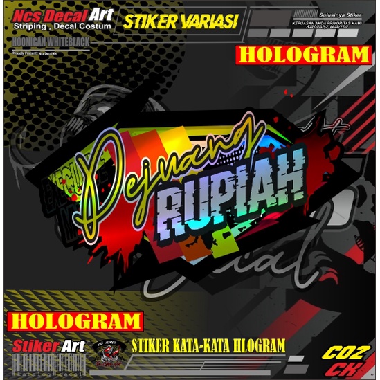 Jual stiker mobil tulisan keren stiker variasi stiker kata kata keren