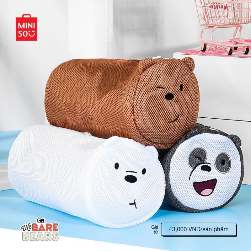 Jual We Bare Bears Laundry Bag Miniso Shopee Indonesia