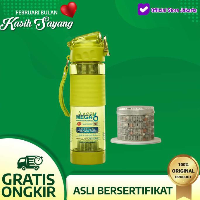 Jual BOTOL KESEHATAN MEGA 6 FAR INFRARED HYDROGEN WATER 600ml PAKET ...