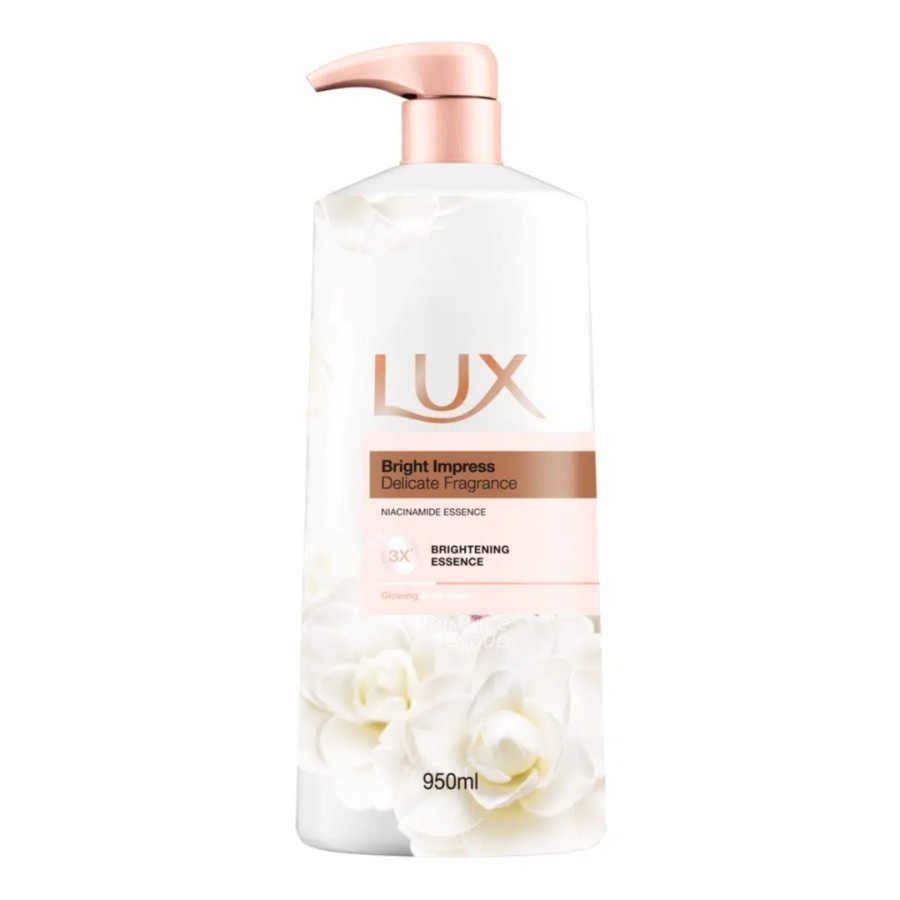 Jual Lux shower cream body wash sabun mandi white bright impress 950ml