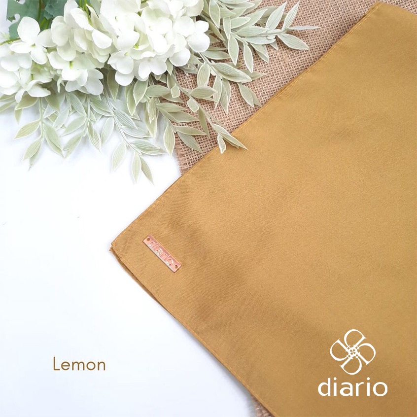 Diario Kerudung Segi Empat Ultrafine Plain Scarf Voal Yellow Series
