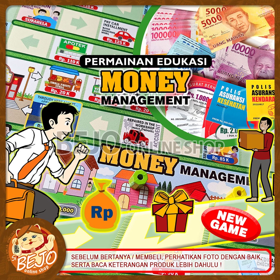 Jual MONEY MANAGEMENT GAME PERMAINAN EDUKASI SEKOLAH ANAK BELAJAR