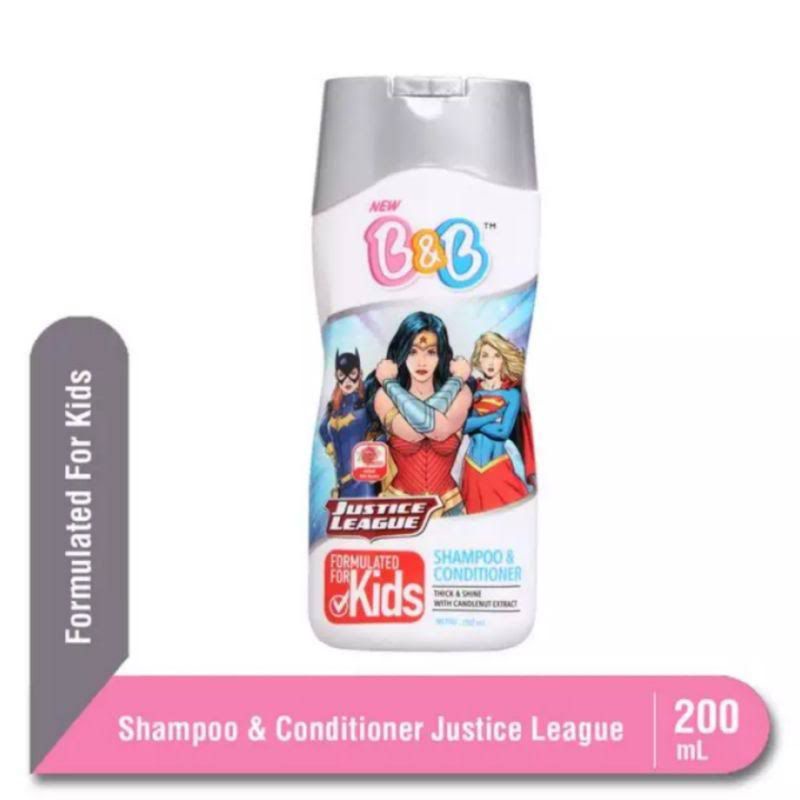 Jual B&B Kids Shampoo & Conditioner Juctice League 200ml | Shopee Indonesia