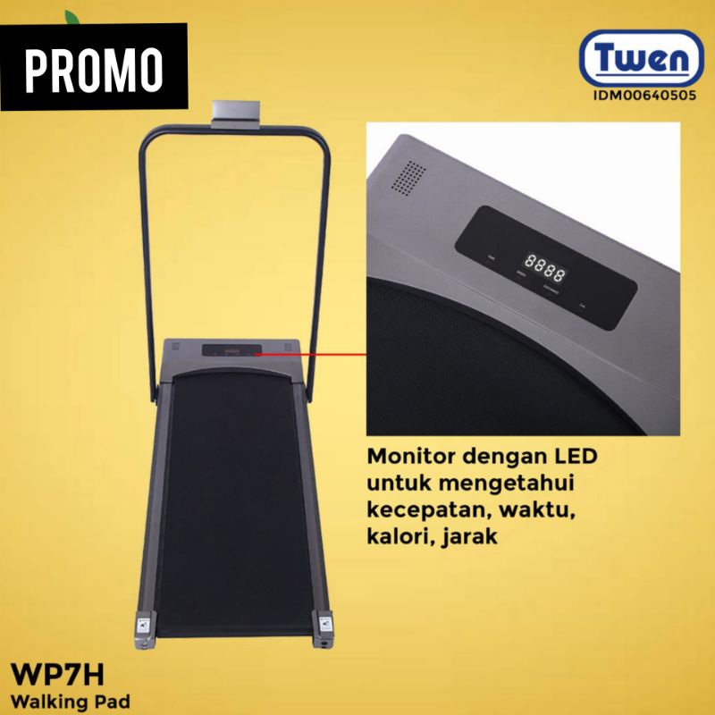 Jual Twen WP7 / WP7H Treadmill Elektrik Treadmil Listrik Walking Pad
