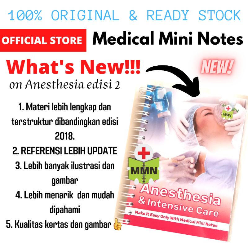 Jual NEW 2023 ! Medical Mini Notes Anesthesia & Intensive Care Edisi 2 ...