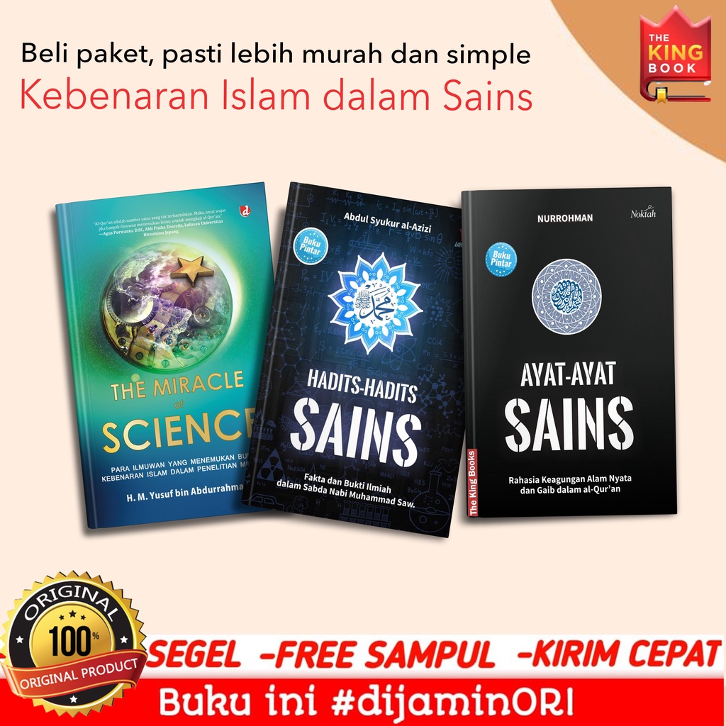 Jual Paket 3 Buku The Miracle Of Science Ayat Ayat Sains Hadis Hadis Sains Ori And Baru Shopee 8017