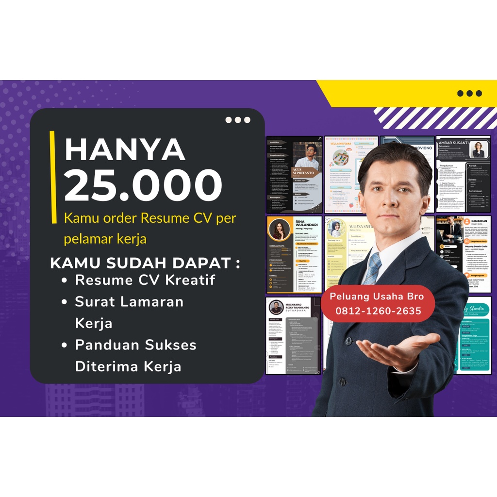 Jual CV | Jasa | Jasa Desain | Surat Lamaran Kerja | Surat | Daftar ...