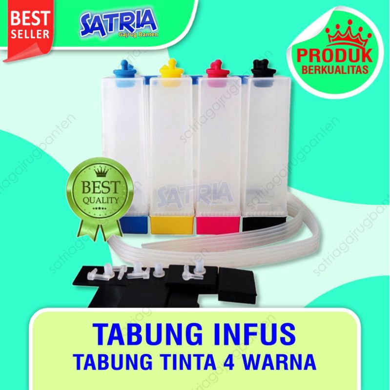Jual Tabung Tinta Infus 4 Warna Canon Hp Epson Ciss Ink Tank Shopee Indonesia 0795