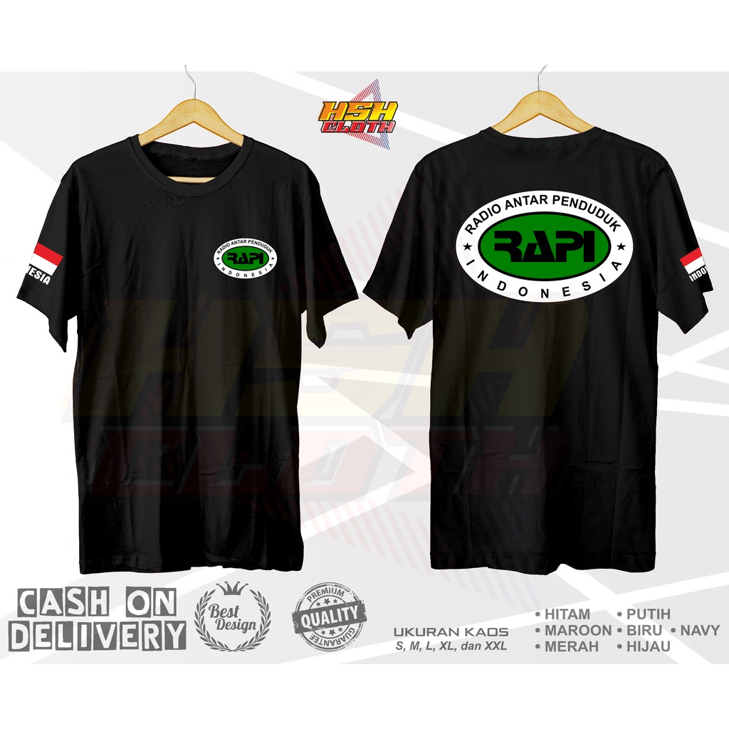 Jual Baju Kaos Distro RAPI Logo baru Bisa Custom - HSHCloth | Shopee ...